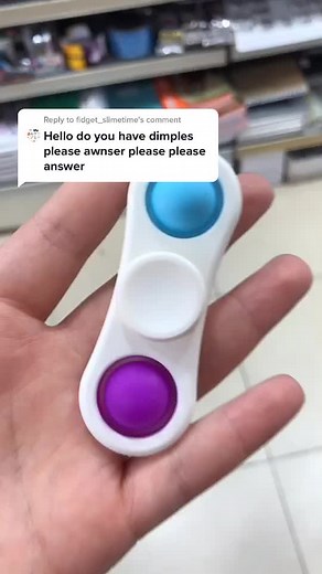 Reply to @fidget_slimetime Not only do we have dimples, we have new dimple fidget spinners too! ❤️#familybookshop #fidgettoys #fyp