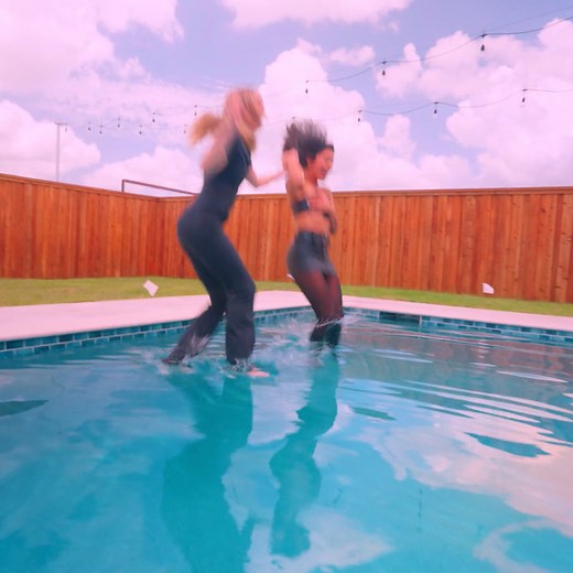 WetlookFashion on Instagram: "Check out Victoria and Jolissa dancing und jumping in the pool fully clothed. Yes they dance all dripping wet. The full clip is available at wetlookfashion.umd.net #wetlook #wetclothes #jeans #wetjeans #leather #wetleather #tights #wettights #highheels #wetheels #wethigheels #wethair #pooljump #dancing #wetdance #country #dancelessons #swimmingfullyclothed #piscina #nasseklamotten #photography #videography #dallasmodels #funnygirls #party"