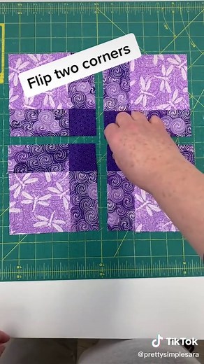 Disappearing Nine Patch Quilt Block #learntoquilt #quiltblockpatterns #beginnerquilter #beginnerquiltertip #quilt #quiltblock #blockoftheweek