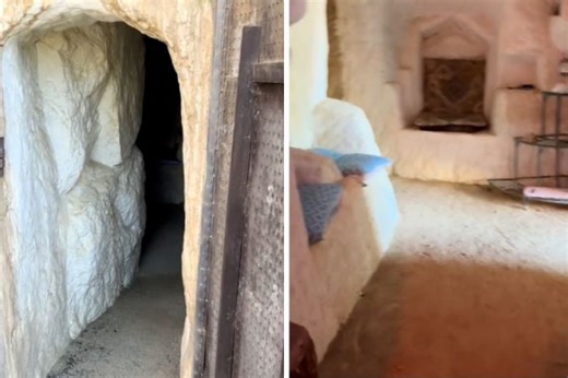 Gold miner builds his own ‘man cave’ with outdoor rock shower