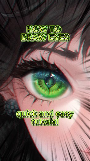 😭 how to draw eyes #art #digitalart #speedpaint