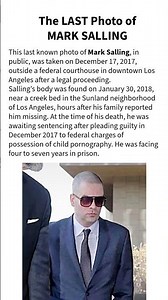 The LAST Photo of MARK SALLING #death #glee #tv #actor #music #puck #singer #fox #arrest #hanging