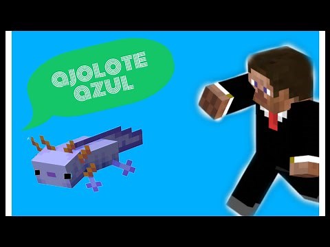 cómo spawnear al ajolote azul con comandos en Minecraft 1.17