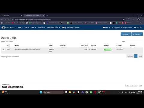 Running Jobs and Working in a Computing Cluster
