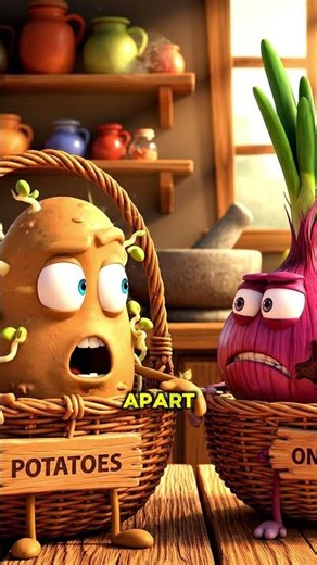 4 Storage kitchen Hacks You NEED to Know! 🌾🥔🧅🍞🌶️#kitchenhacks