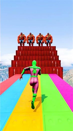 GTA 5 Epic Water Ragdolls | Spider-Man Jumps / Fails ep.18122 #shorts