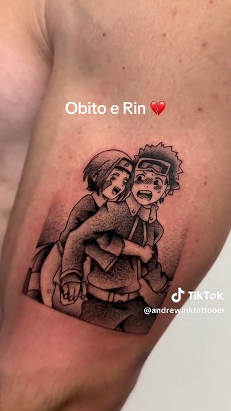 Tatuajes inspirados en Obito y Rin: Ideas y significado