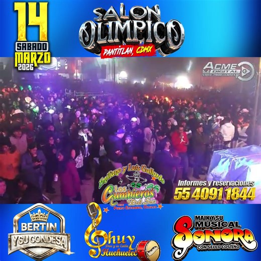 Gran Súper Bailazo Sábado 14 de Marzo Salón Olímpico | para bailar