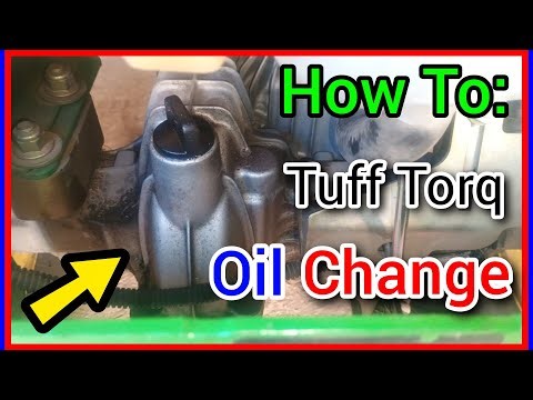 EASY Tuff Torq Hydrostatic Transaxle Oil Change | K62 / K66 COMPLETE How-To Maintenance Guide