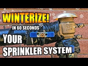 How To Winterize Your Sprinkler System in Houston Texas, super fast!