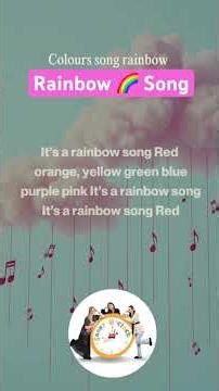 Rainbow 🎶 Song. Colours! Rainbow colours 🌈