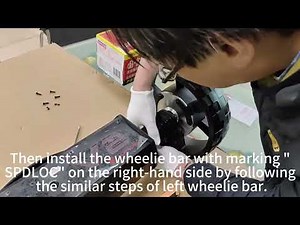 Step 4 - Installing Wheelie Bars - V2Pro Speedlock System Installation Instruction