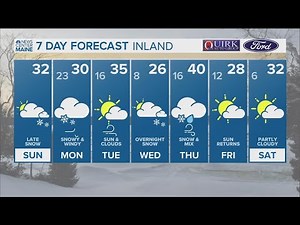 NEWS CENTER Maine Weather Video Forecast