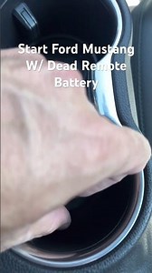 How to Start Ford Mustang with a dead key fob remote battery 2015 - 2023
