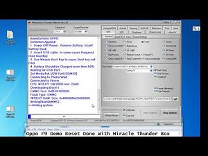 Oppo F9 CPH 1823 MT6771 For Demo Reset Done With Miracle Box By GsmFirmwares (Jamil Mobil)e