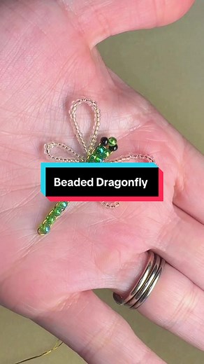 Beaded Dragonfly Keychain Tutorial
