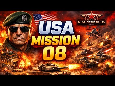 USA Mission 08 💥 Rise of the Reds | Brutal Campaign Gameplay | C&C Zero Hour