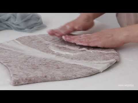 DIY Felted Bag with leather Straps I Step-by-Step Process