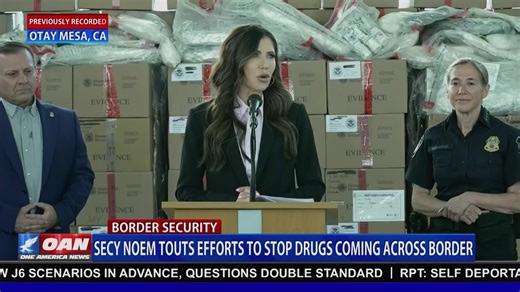 A DHS vault at the Otay Mesa border checkpoint in San Diego now holds more than 1.7 billion lethal doses of fentanyl and cocaine, as Secretary Kristi Noem praises efforts to stem the flow of deadly drugs into the U.S. Noem criticized California’s sanctuary policies for releasing thousands of criminal illegal aliens, saying local cooperation is key to keeping communities safe while warning Democrats’ push to limit deportations could threaten DHS operations. Watch OAN Live Here: https://live.oann.