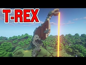Minecraft: Dinosaur T-REX House Building Animation