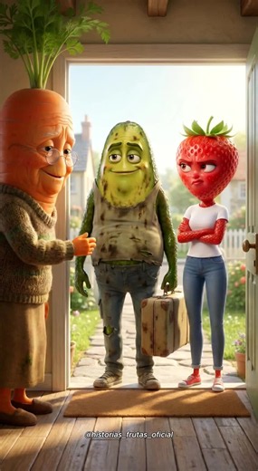 Agucate se aprovecho de la bondad de su Madre.💔🥕 #frutas #sadstory #brainrot #animation #fruit