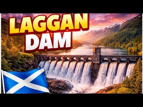 “Discover Laggan Dam | Scenic Drone Journey Through the Highland