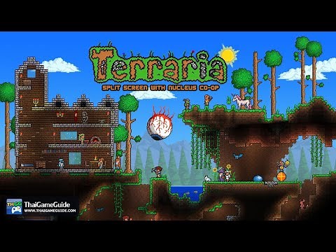 How to play Terraria in Split Screen on PC via Nucleus Co-op with 2 Mice & 2 Keyboards