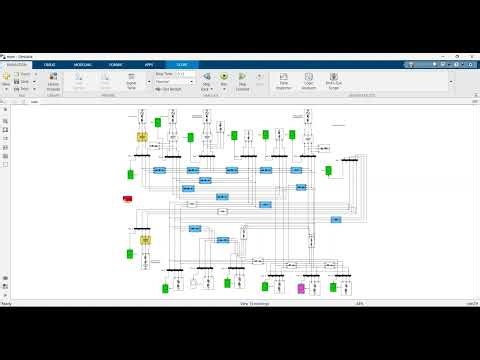 IEEE 14 Bus System Simulink Model
