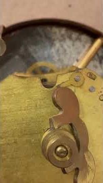 Ansonia hairspring movement ticking from Novelty or Desk clock