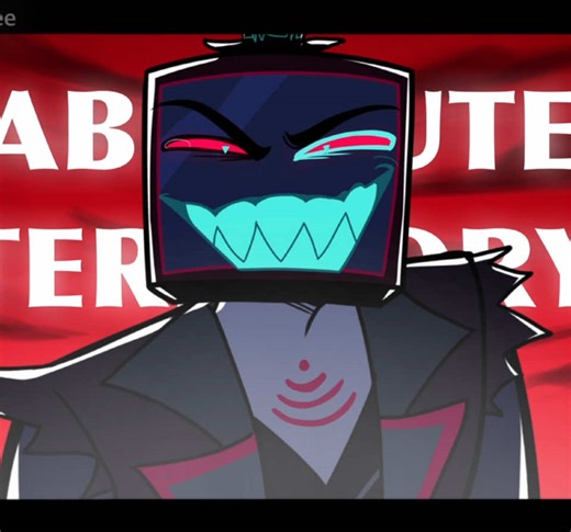 ugly tv man crying over furry ass deer rejecting him #radiostatic #radiosilence #vox #hazbinhotelalastor #hazbinhotelvox