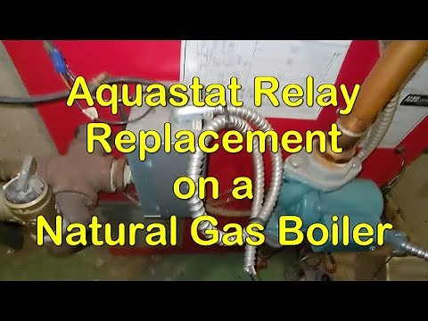 Resideo Aquastat Relay Replacement (Honeywell L8148E1257 140-240F) for natural gas water boiler