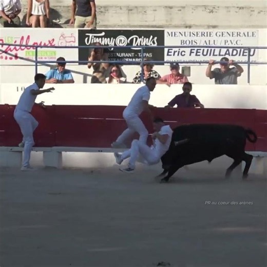 enorme accrochage de maxence Chanat avec Bohemien manade rouquette