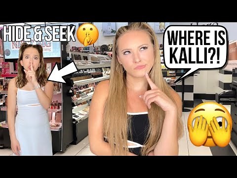 EXTREME HIDE & SEEK CHALLENGE AT THE MALL 🤫🫣 (KAYLA VS KALLI)