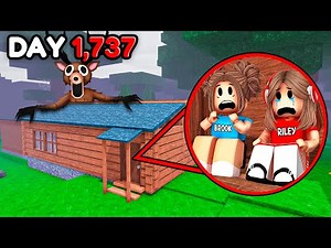 We SURVIVED In A CABIN For 99 Nights In The Forest..