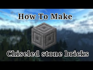 How to make Chiseled Stone Bricks in Minecraft || Crafting Recipe of Chiseled Stone Bricks ||