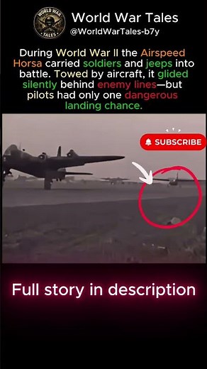 Airspeed Horsa WWII, aircraft without engine #shorts