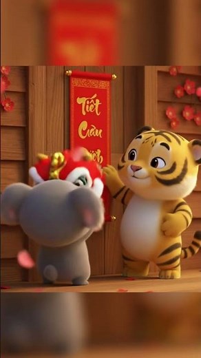 Gói bánh tét cùng gia đình hổ con - Nhạc Tết Thiếu Nhi #banhchungbanhtet #nhacthieunhi #nhactet