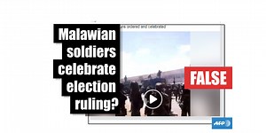 No, this footage was shot before the country’s national election in May 2019 and depicts members of Malawi's police service