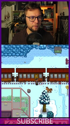 Chasing Trains with an Axe in Stardew Valley #shorts