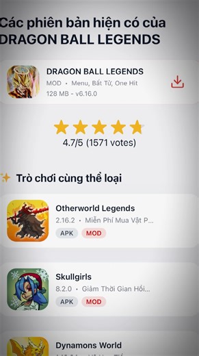 DRAGON BALL LEGENDS MOD (Menu, Bất Tử, One Hit) v6.16.0 #dragonballlegends #dragonballlegendsmod