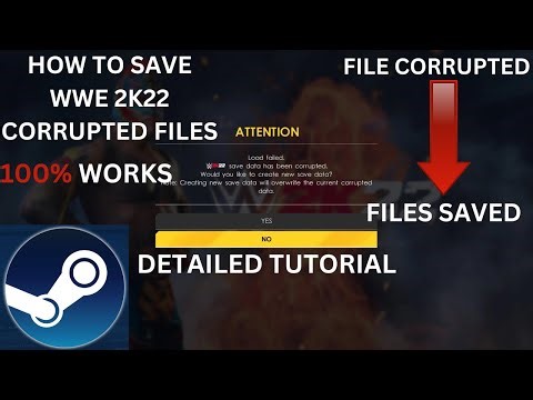 HOW TO RECOVER CORRUPTED GAME DATA IN WWE 2K22 TUTORIAL