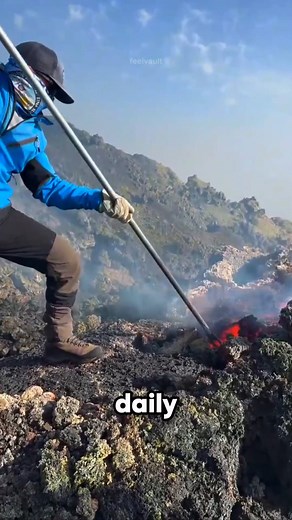 Man Harvesting Lava | Feel Vault