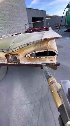 Restoring a Vintage Car with a Pressure Washer