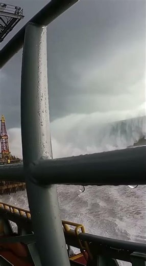 POV Rig Crew Faces a 100ft Wall of Water 🌊⚠️