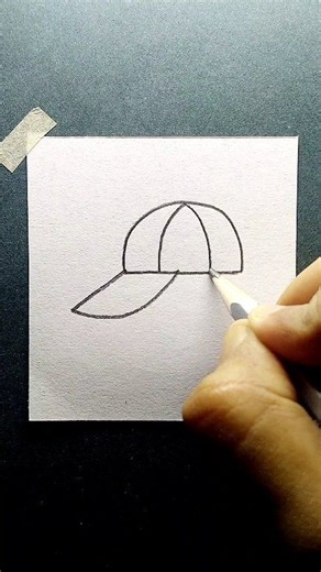Cap drawing trick 🧢 | Drawing Tricks