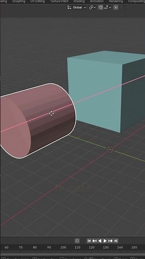 How to Make a Hole in Any Object in Blender – 30-Second Trick 🕳️ | Boolean Tip