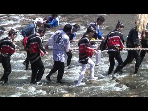 ise japan 第六十二回伊勢神宮式年遷宮 お木曳き 川曳き 2007年7月