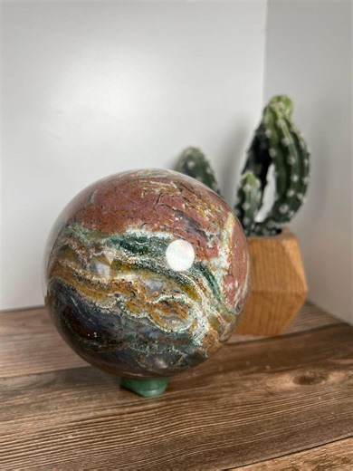 Large Ocean Jasper Sphere - Etsy