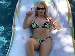 Chelsea Handler smokes a joint wearing a marijuana bikini