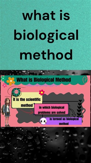 what is biological method in class 9 #shorts